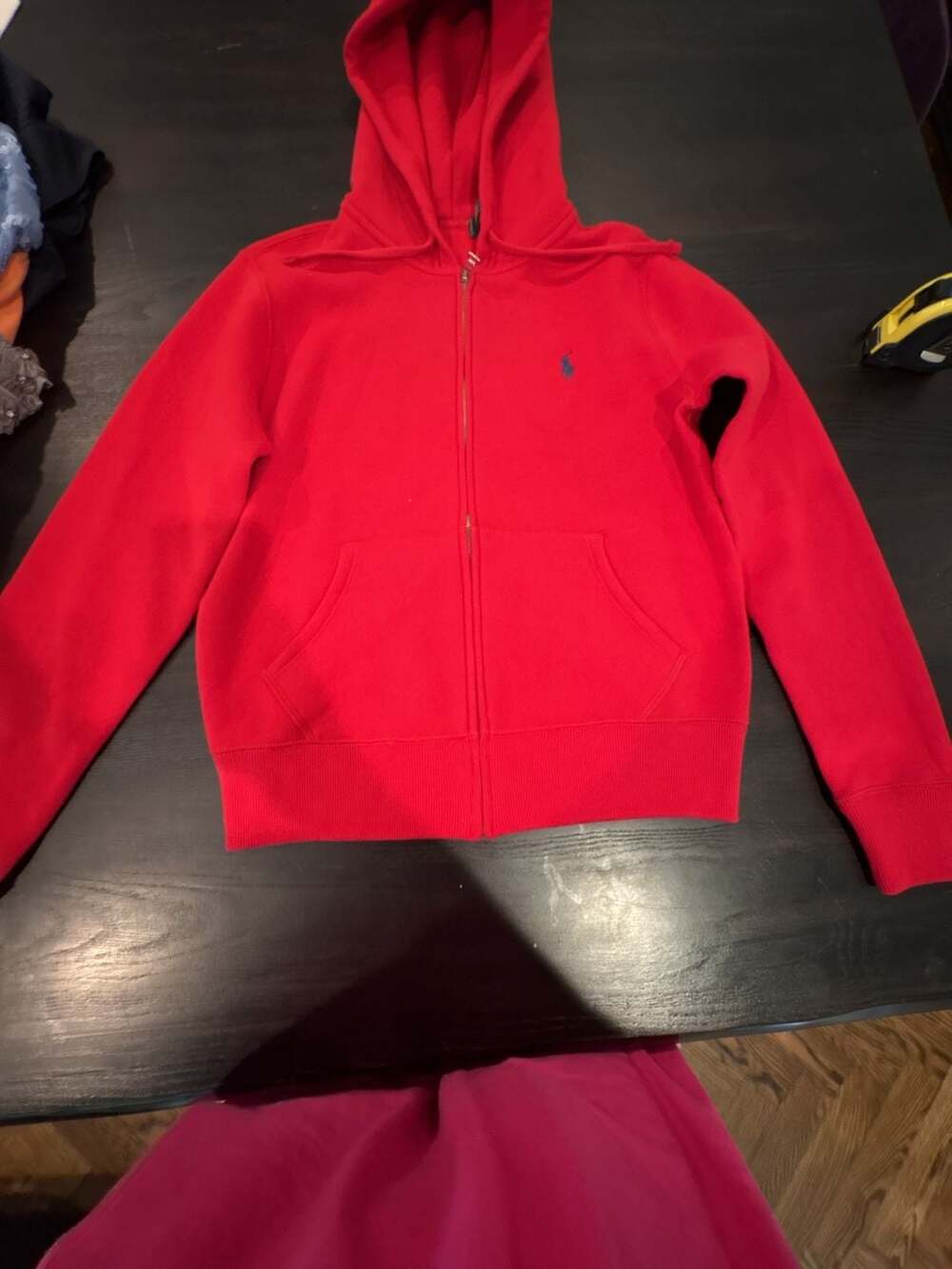 Polo Ralph Lauren Red Full-Zip Hoodie Sweatshirt BRAND NEW, no tags mens